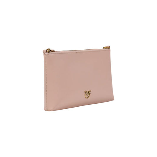 PINKO Pink Leather Clutch Bag