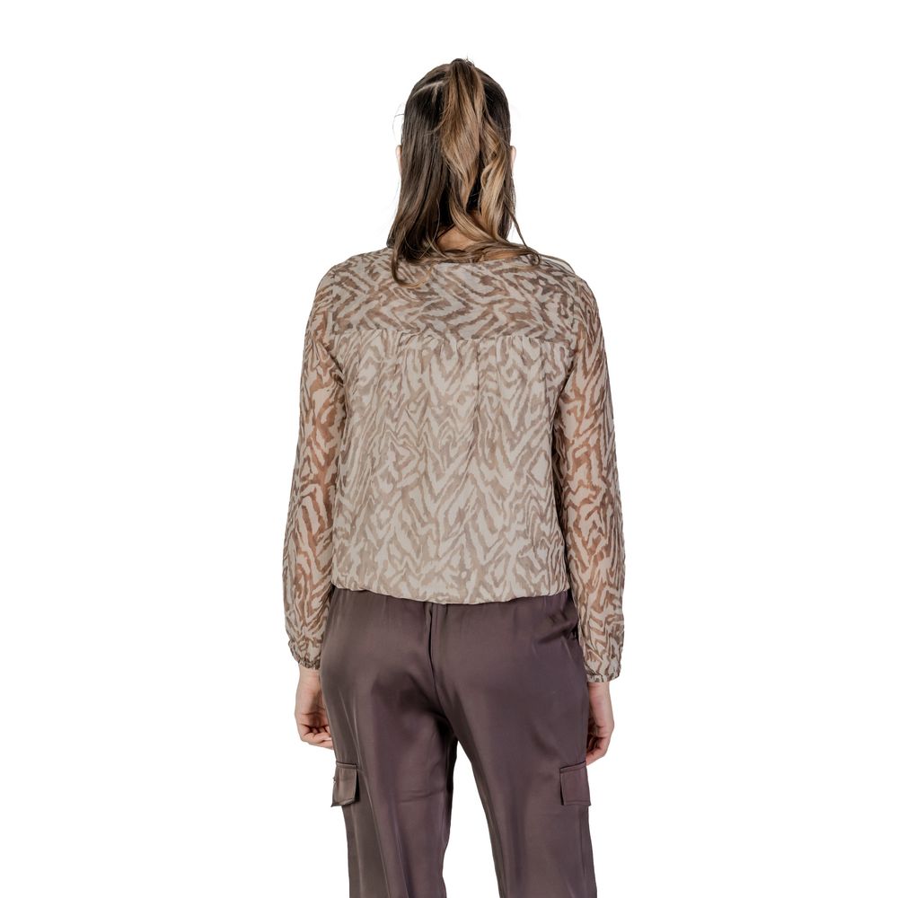 Street One Beige Polyester Blouse