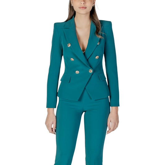Rinascimento Schwarzer Polyester-Blazer