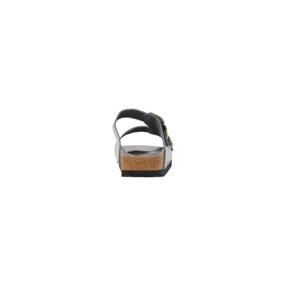 Birkenstock Leder-Hausschuhe in Grau