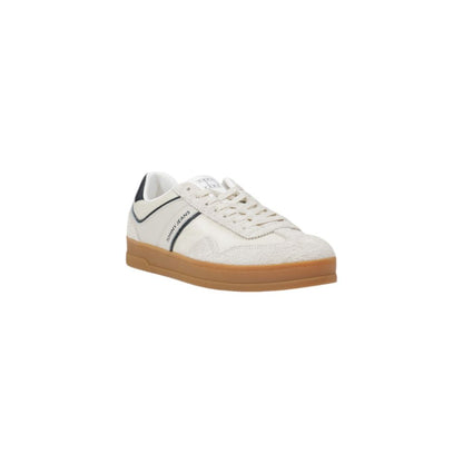 Tommy Hilfiger Jeans – Cremefarbene Ledersneaker