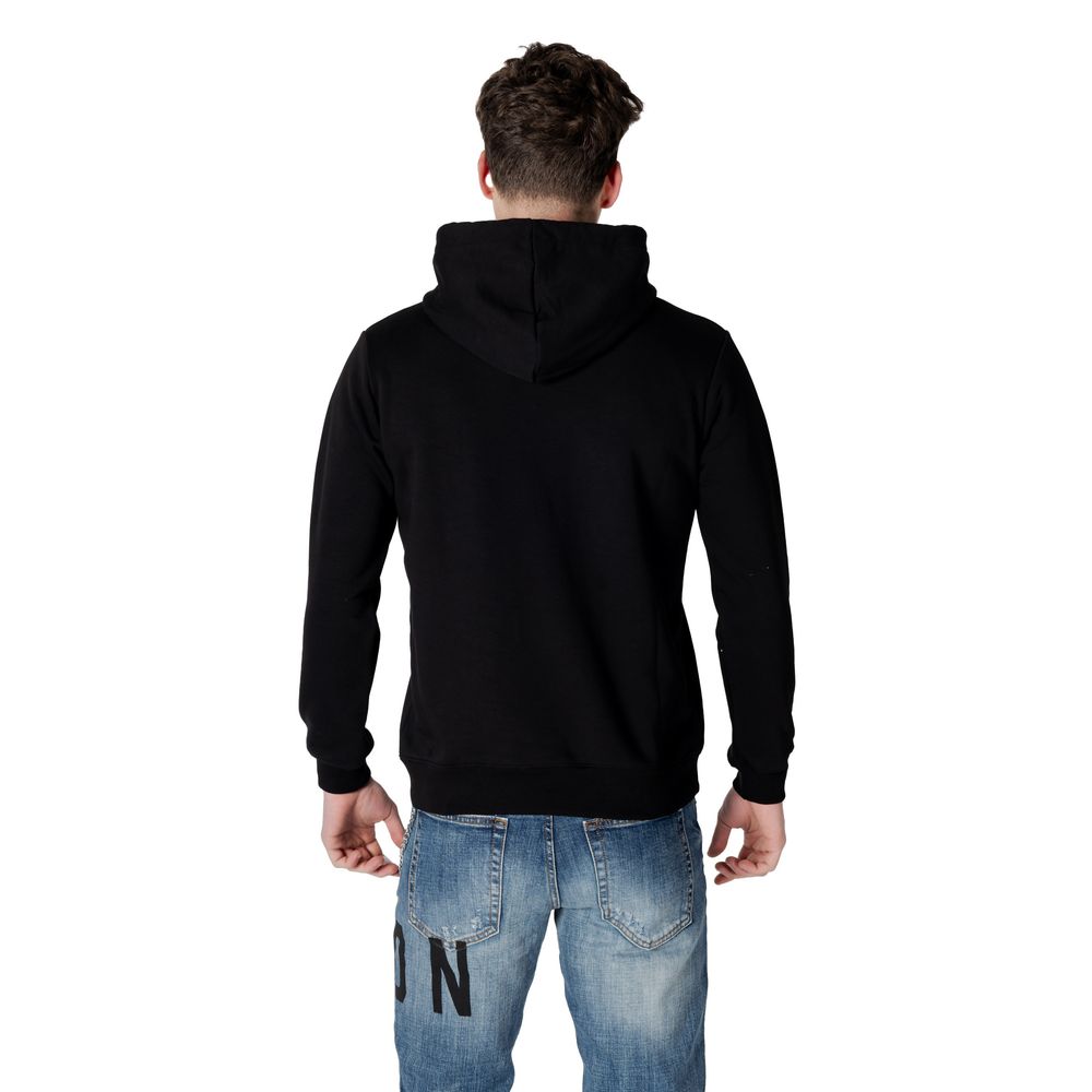 Icon Black Cotton Hoody