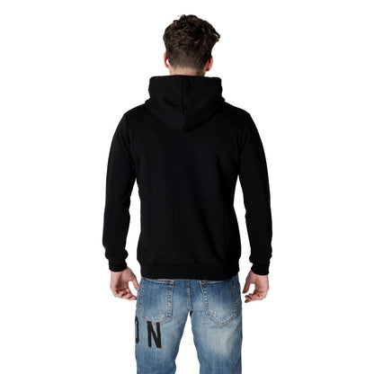 Icon Black Cotton Hoody