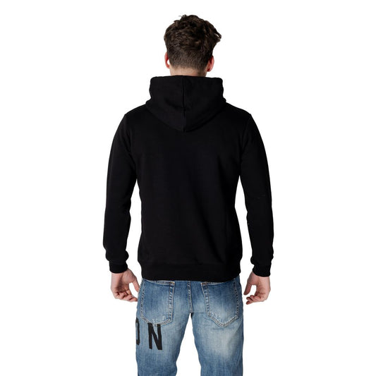 Icon Black Cotton Hoody