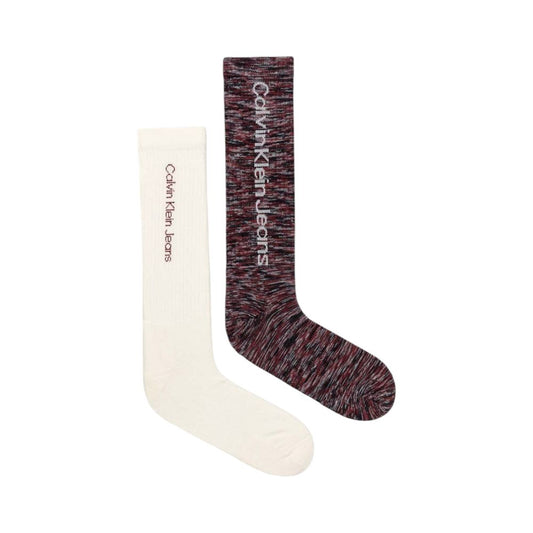 Calvin Klein Jeans – Cremefarbene Baumwollsocken