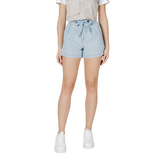 Only Hellblaue Lyocell-Shorts