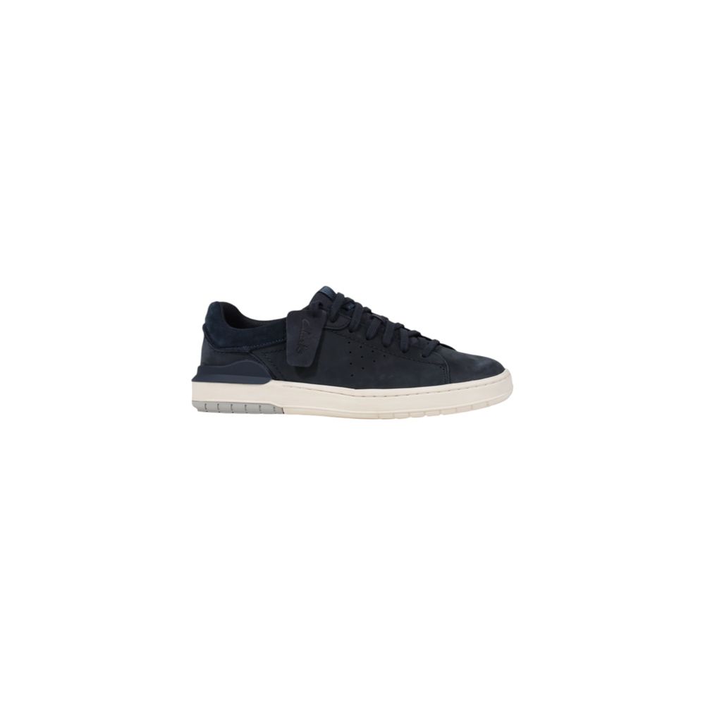 Clarks – Sneaker aus Nubukleder in Blau