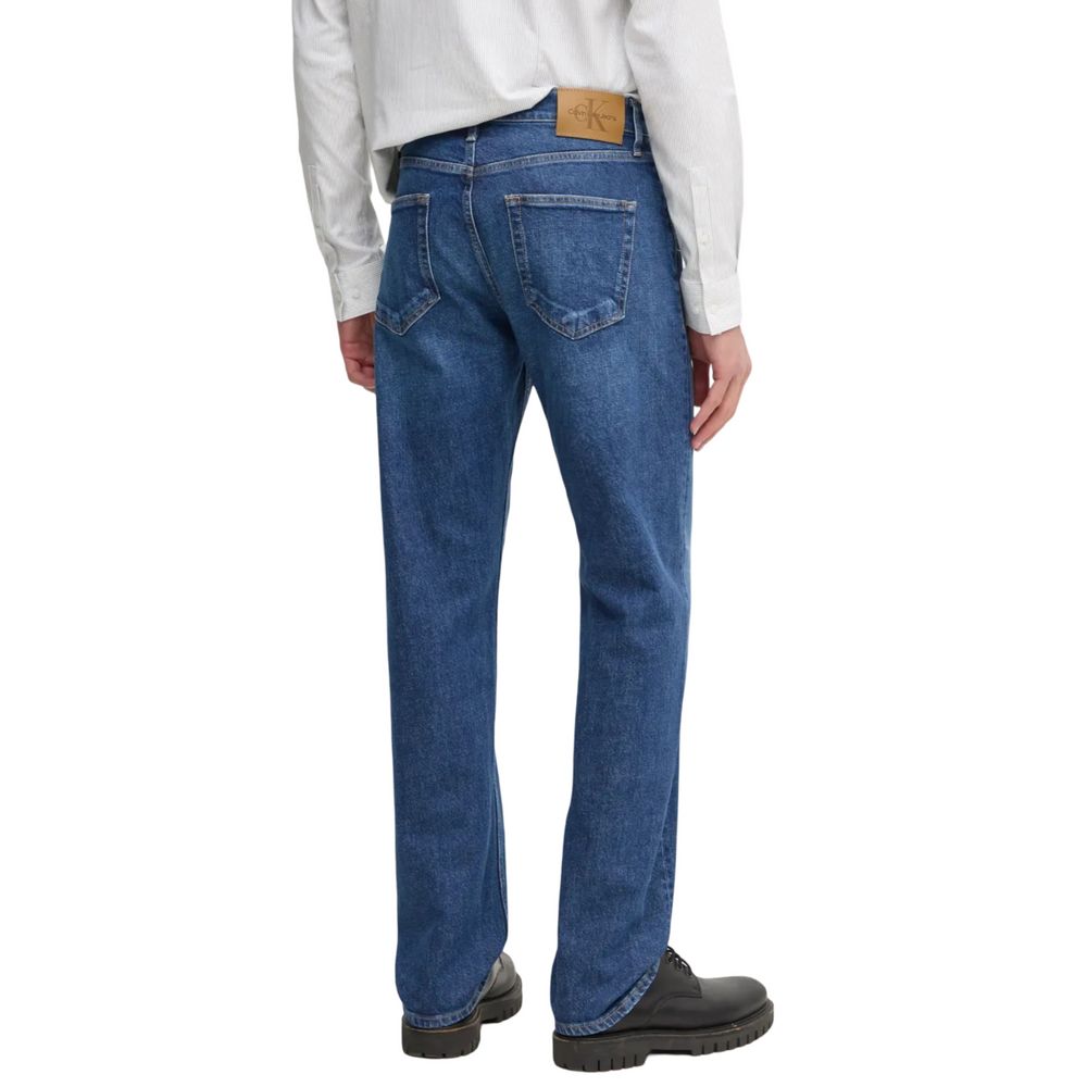 Calvin Klein Jeans – Blaue Jeans aus Baumwolle mit entspannter Passform