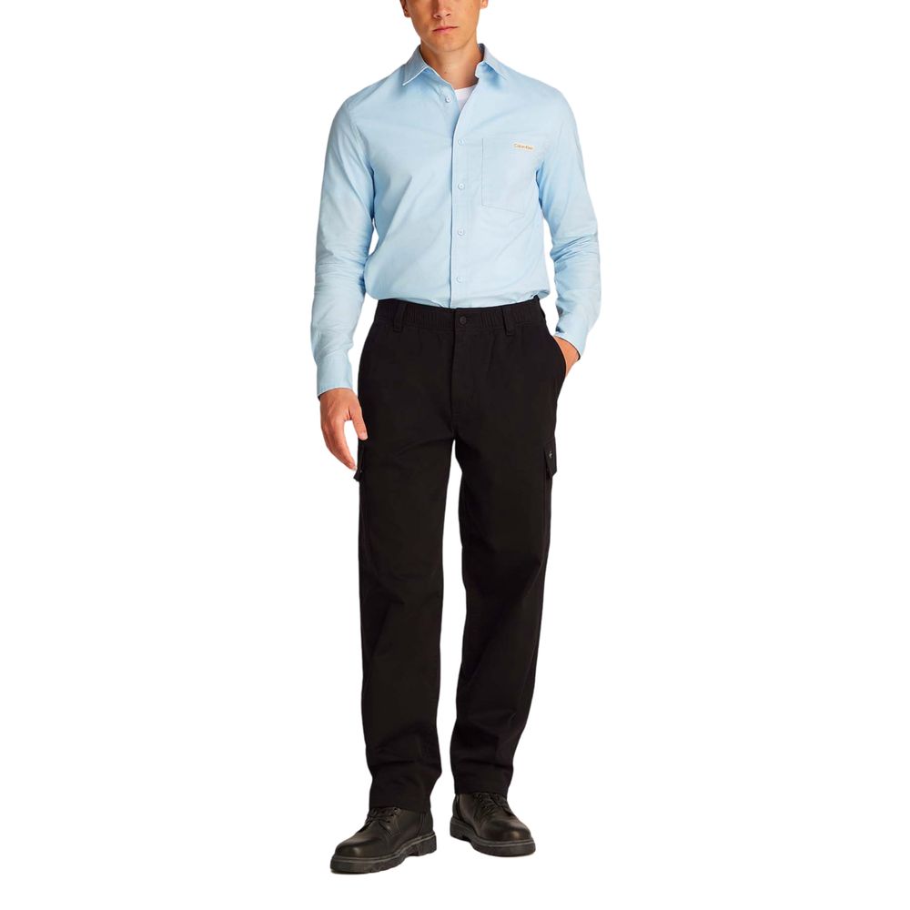 Calvin Klein Jeans – Schwarze Baumwollhose