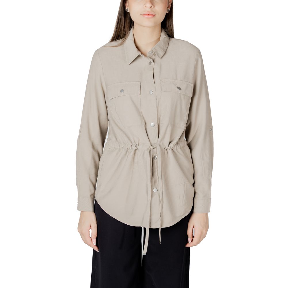 Only – Beige Viskosebluse