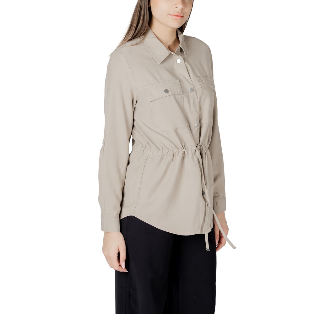 Only – Beige Viskosebluse
