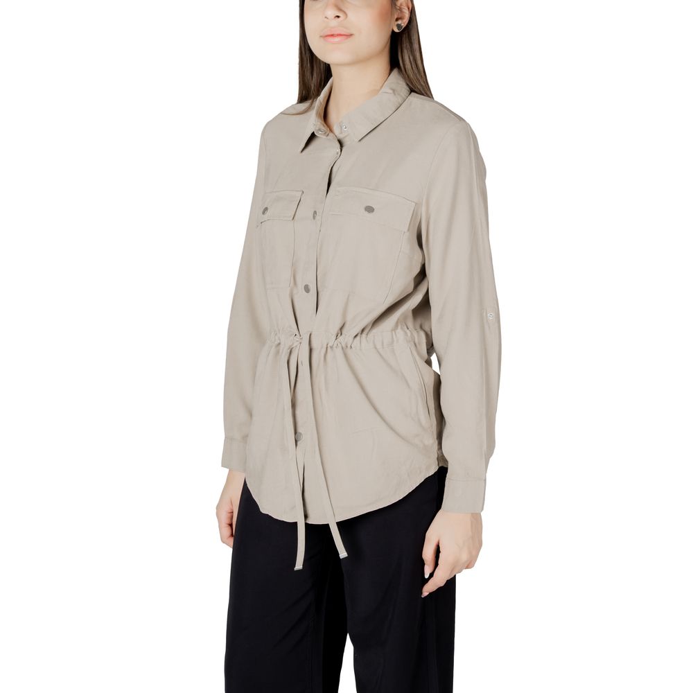 Only – Beige Viskosebluse