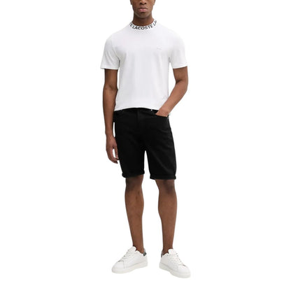 Calvin Klein Jeans – Schwarze Baumwoll-Bermuda
