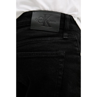 Calvin Klein Jeans – Schwarze Baumwoll-Bermuda