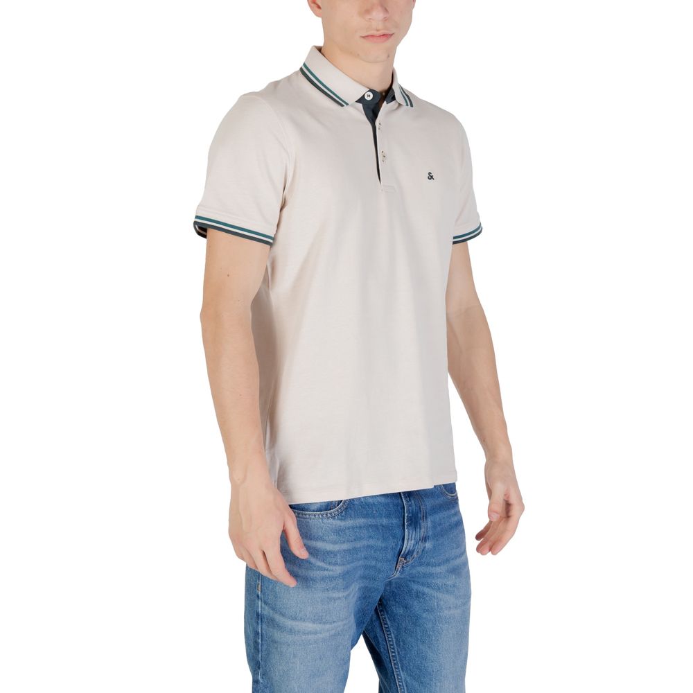 Beiges Poloshirt aus Baumwolle von Jack &amp; Jones