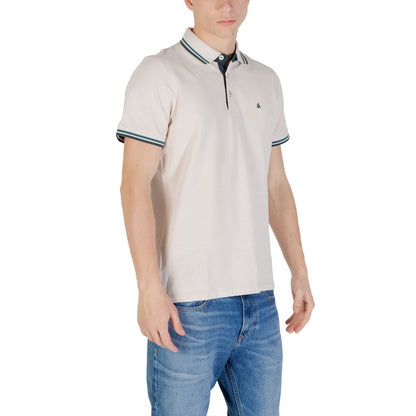 Beiges Poloshirt aus Baumwolle von Jack &amp; Jones