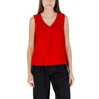 Only – Rotes Tanktop aus recyceltem Polyester