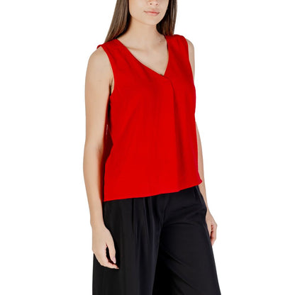 Only – Rotes Tanktop aus recyceltem Polyester