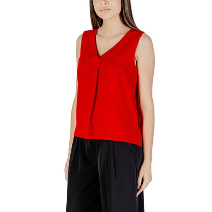 Only – Rotes Tanktop aus recyceltem Polyester