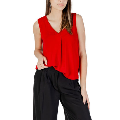 Only – Rotes Tanktop aus recyceltem Polyester