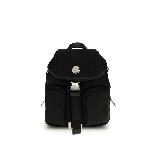 Moncler Rucksack aus schwarzem Leder