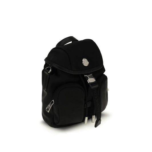 Moncler Rucksack aus schwarzem Leder