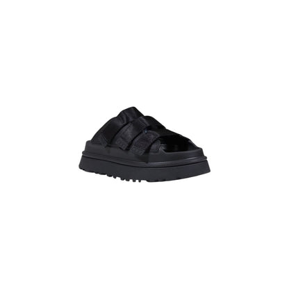 UGG Plateausohle aus Kunstleder in Schwarz