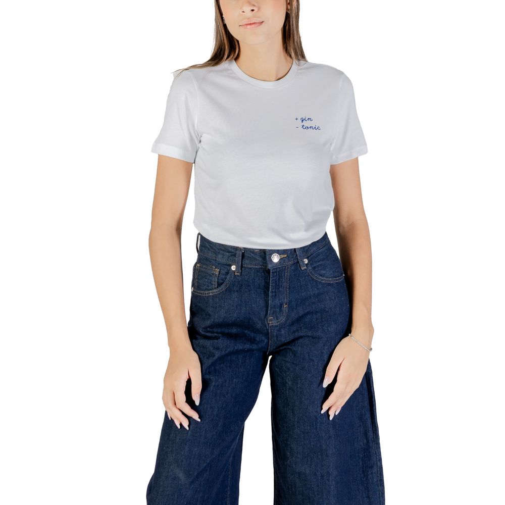 Only – Zweifarbiges Baumwoll-T-Shirt