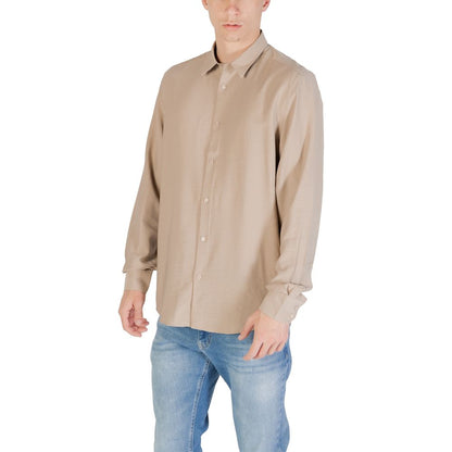 Antony Morato Beige Viskosehemd