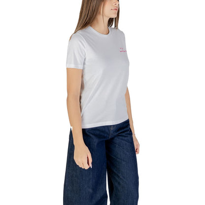 Nur rosa Baumwoll-T-Shirt