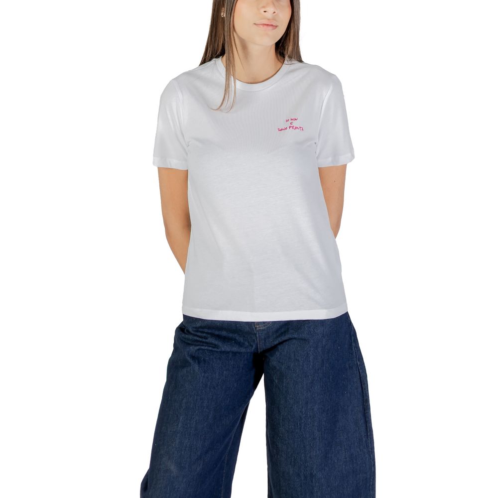 Nur rosa Baumwoll-T-Shirt