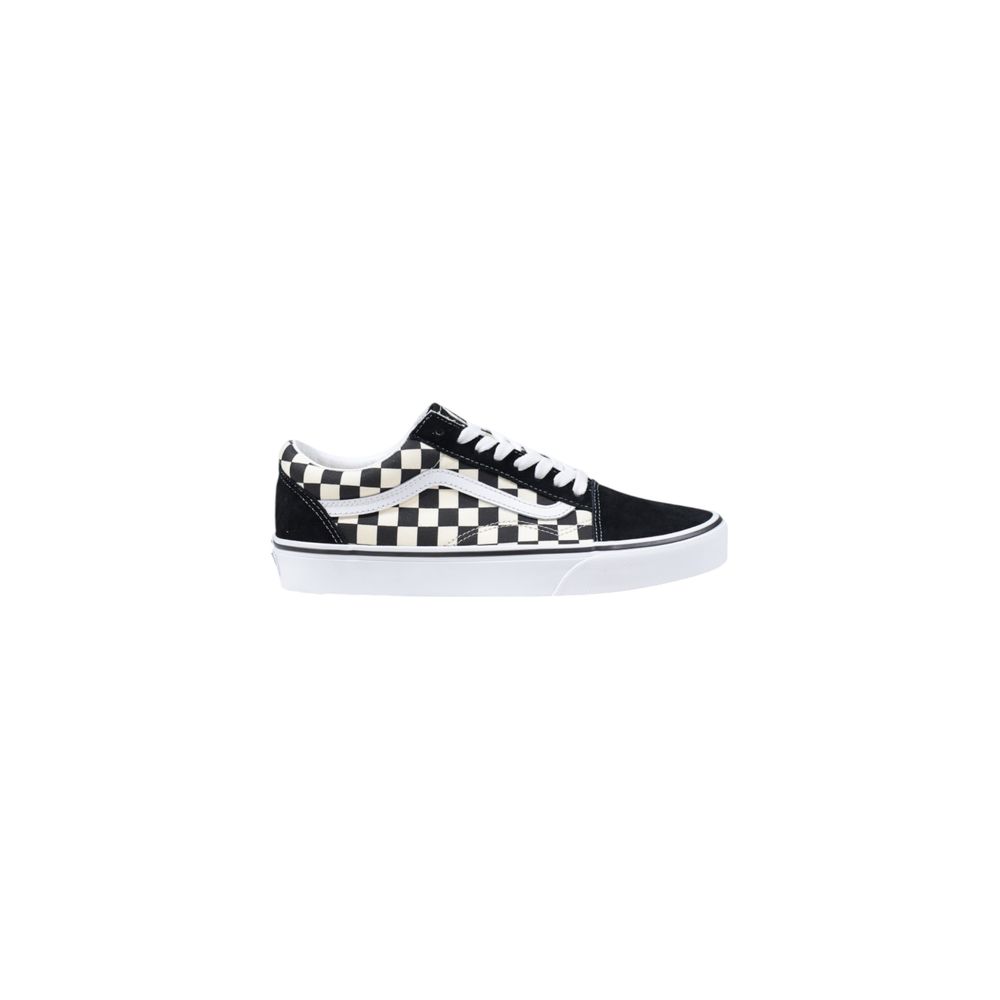 Vans – Schwarz-weiße Stoff-Sneaker