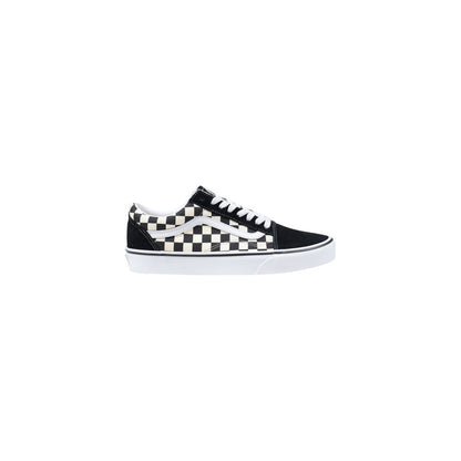 Vans – Schwarz-weiße Stoff-Sneaker