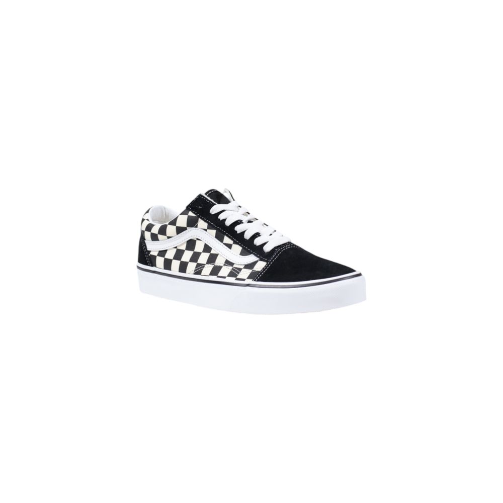 Vans – Schwarz-weiße Stoff-Sneaker
