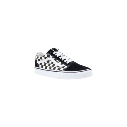 Vans – Schwarz-weiße Stoff-Sneaker