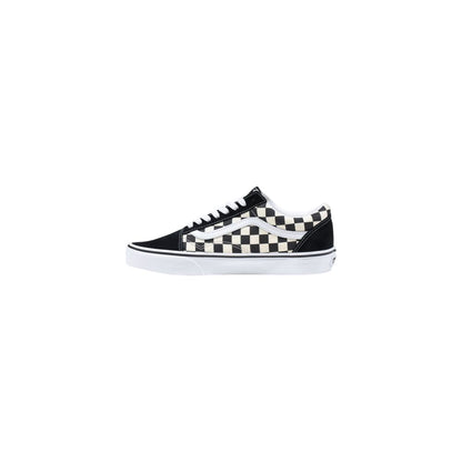 Vans – Schwarz-weiße Stoff-Sneaker