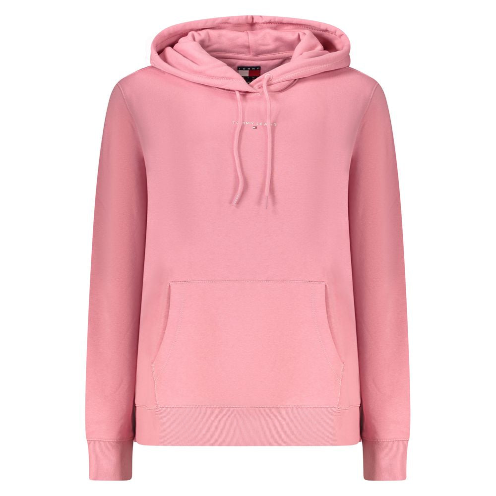 Tommy Hilfiger – Rosafarbener Baumwollpullover für Damen