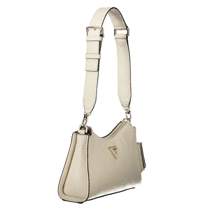 Guess Jeans Beige Polyethylen Damen Handtasche