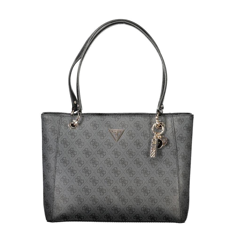 Guess Jeans Schwarze Polyethylen-Damenhandtasche