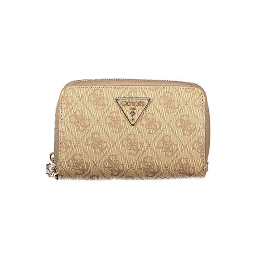 Guess Jeans Beige Polyethylene Women Wallet