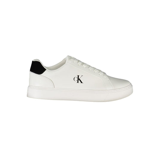 Calvin Klein Herren-Sneaker aus weißem Leder