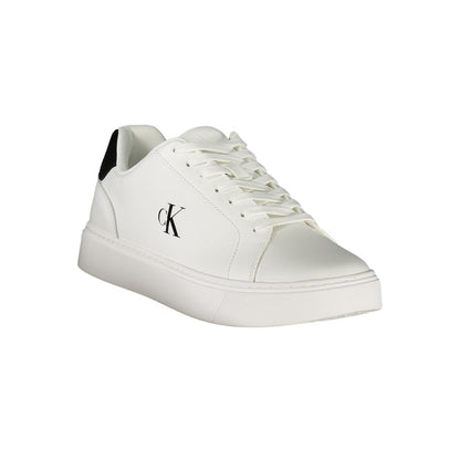 Calvin Klein Herren-Sneaker aus weißem Leder