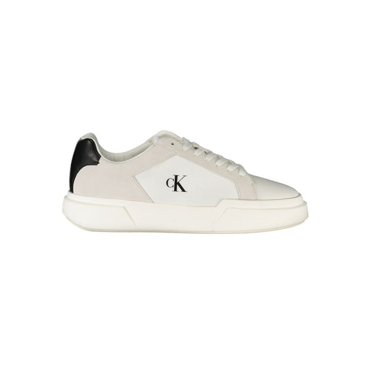 Calvin Klein Herren-Sneaker aus weißem Leder