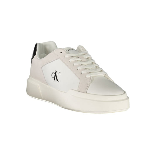 Calvin Klein Herren-Sneaker aus weißem Leder