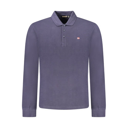 Napapijri Blue Cotton Men Polo Shirt