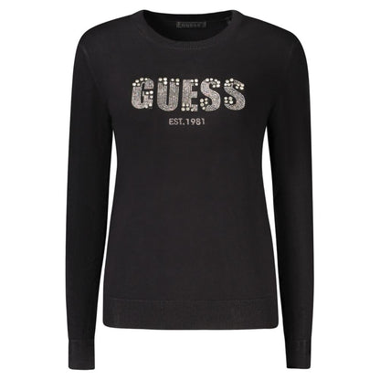 Guess Jeans Schwarzer Viskose-Pullover für Damen