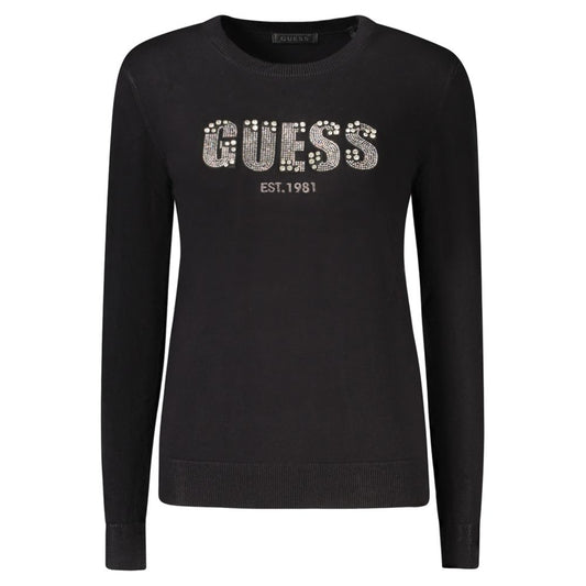 Guess Jeans Schwarzer Viskose-Pullover für Damen