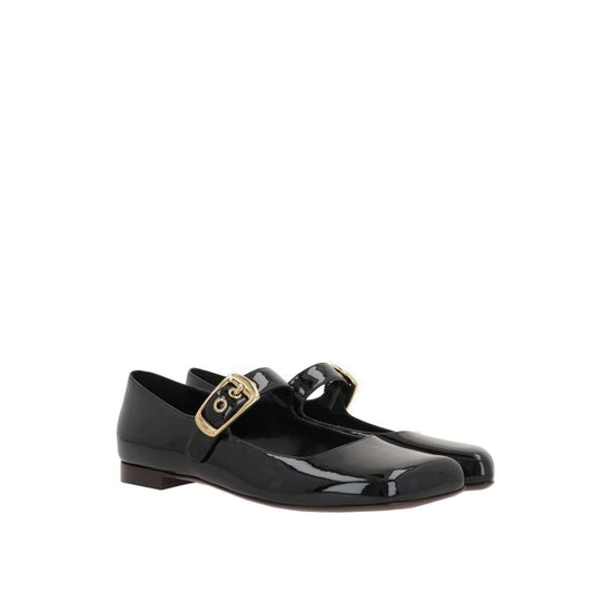 Chloé Ballerinas aus schwarzem Kalbsleder