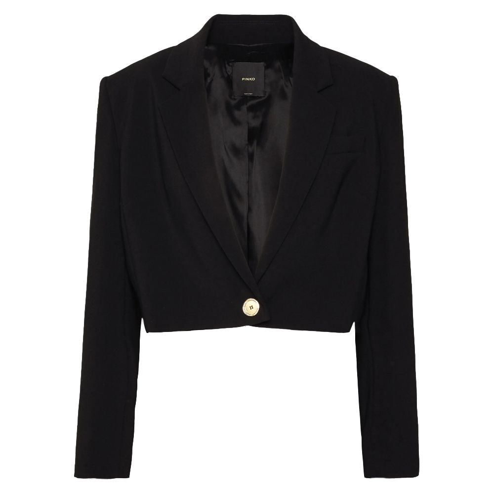 PINKO Black Polyester Women Blazer