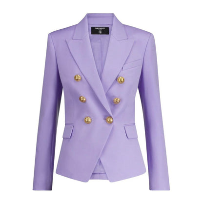 Balmain Lila Wollblazer für Damen